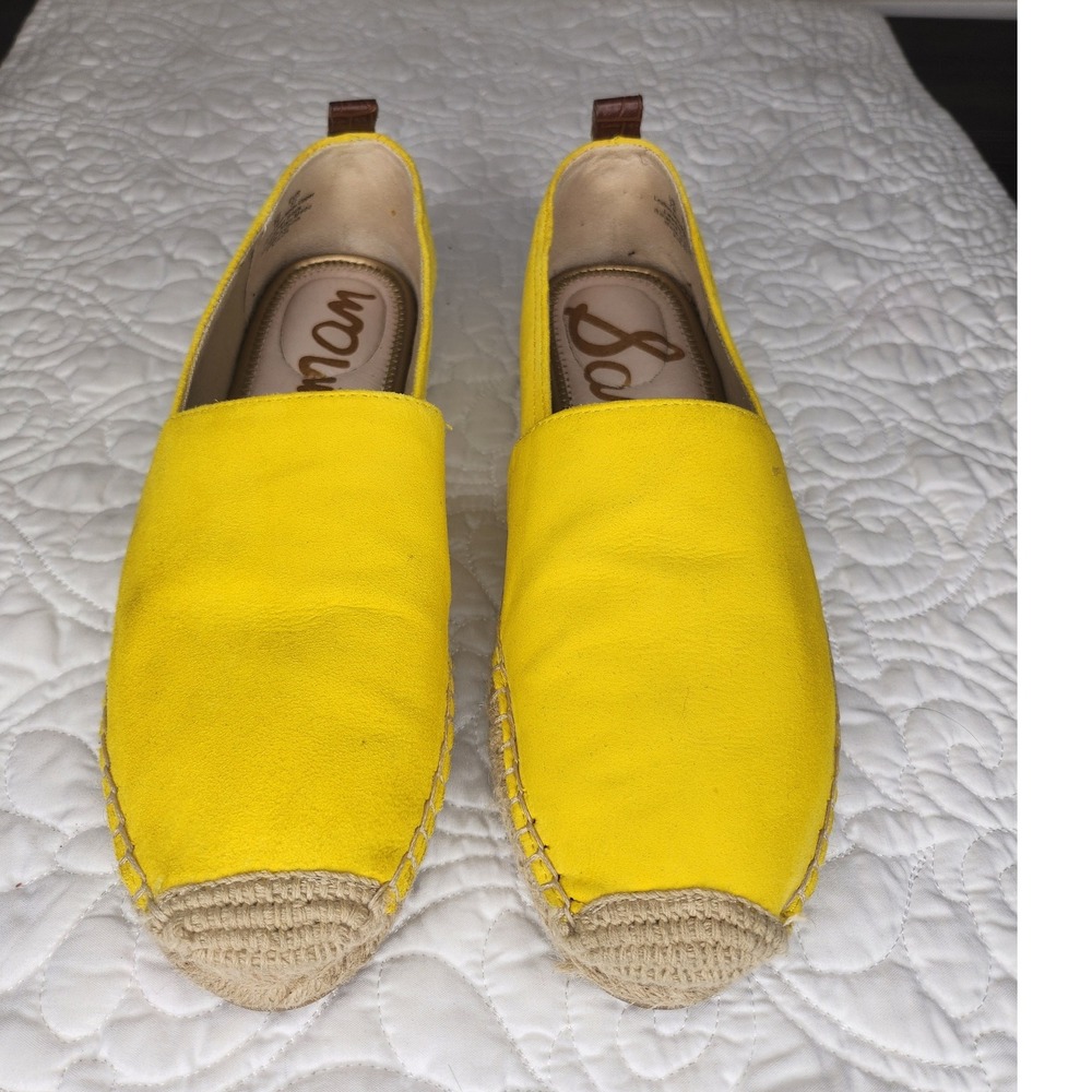 Sam Edelman Womans Yellow Espadrilles Women's Shoes Size 7